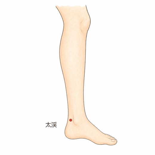 太溪（KI3）の位置イラスト