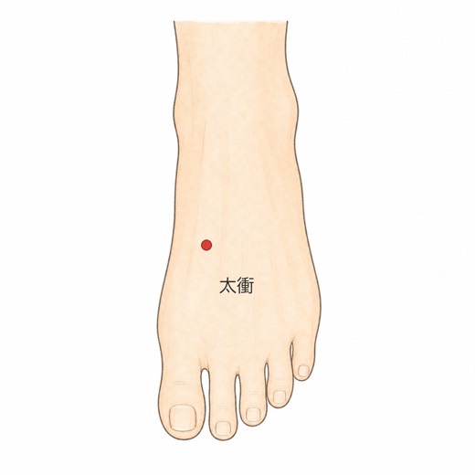 太衝（LR3）の位置イラスト