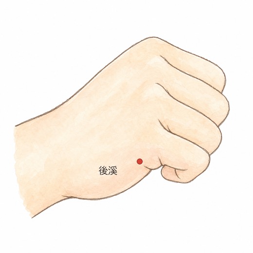後溪（SI3）の位置イラスト
